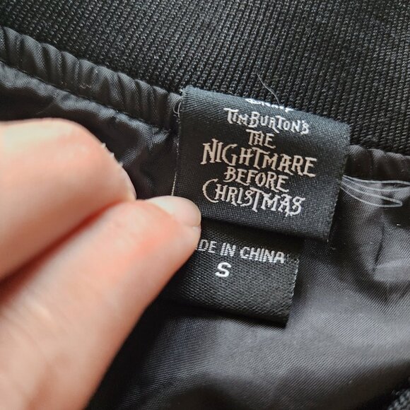 Disney Nightmare Before Christmas Halloween Town Embroidered Windbreaker Jacket - Picture 5 of 7